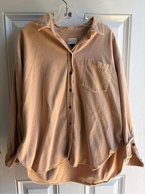 Universal Thread Washed Peach Button-Down Shirt